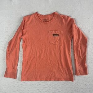 Patagonia Long Sleeve Shirt Womens XS Coral Pink Hemp Blend Pocket Tee